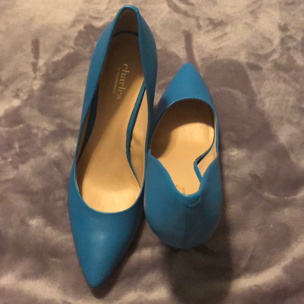 Electric blue heels